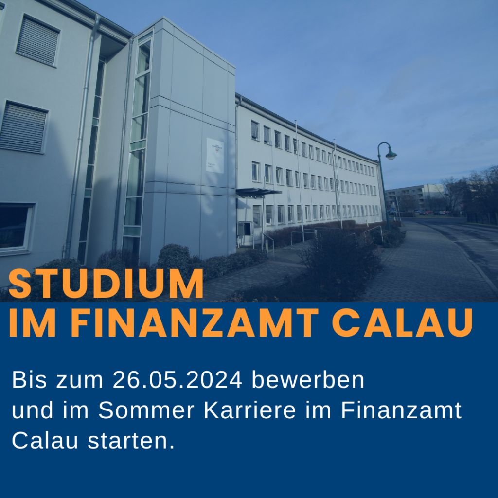 Finanzamt Calau, jetzt bewerben